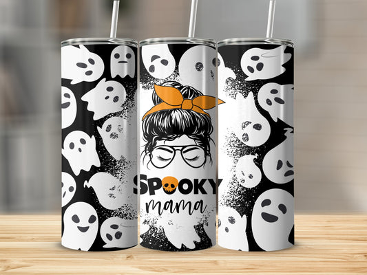 Spooky Mama Ghost (Halloween Tumblers)