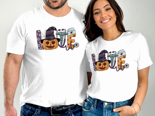 Halloween Nurse Love T-shirt