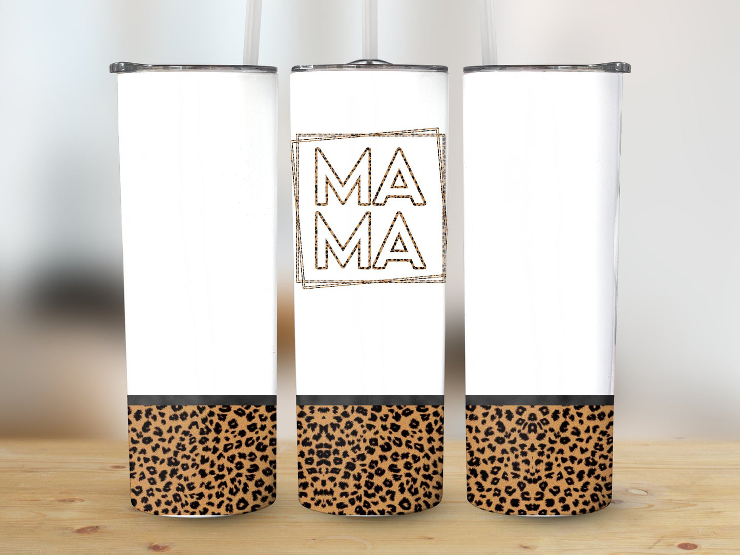 Mama Leopard Bottom Tumbler