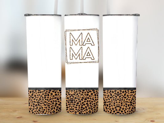 Mama Leopard Bottom Tumbler