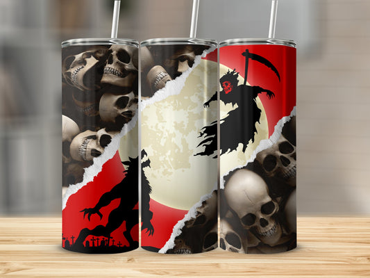 Grim Reaper Moon Werewolf (Halloween Tumblers)