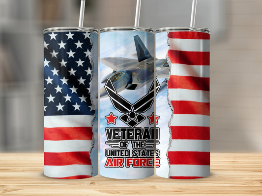 Jet Air Force Veteran 91524 Tumbler