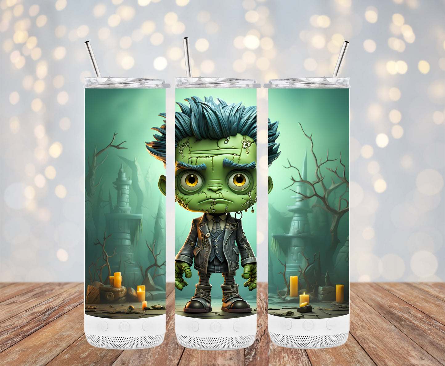 Frankenstein Monster Art Inspired Tumblers