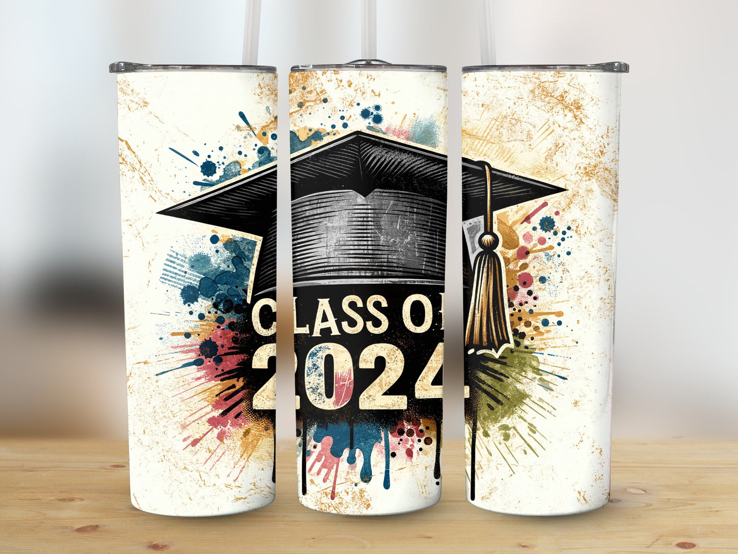 Class of 2024 Grunge (Graduation Tumbler)