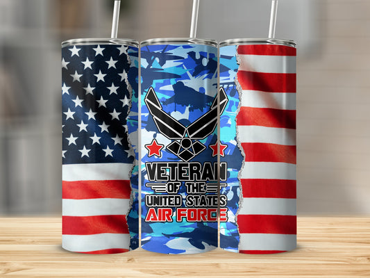 Jet Air Force Veteran 91586 Tumbler