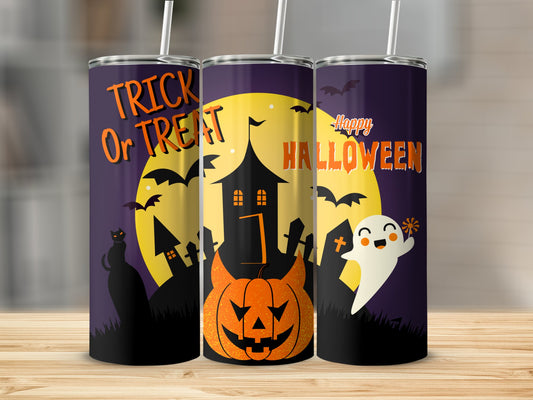 Trick or Treat Happy Halloween (Halloween Tumblers)