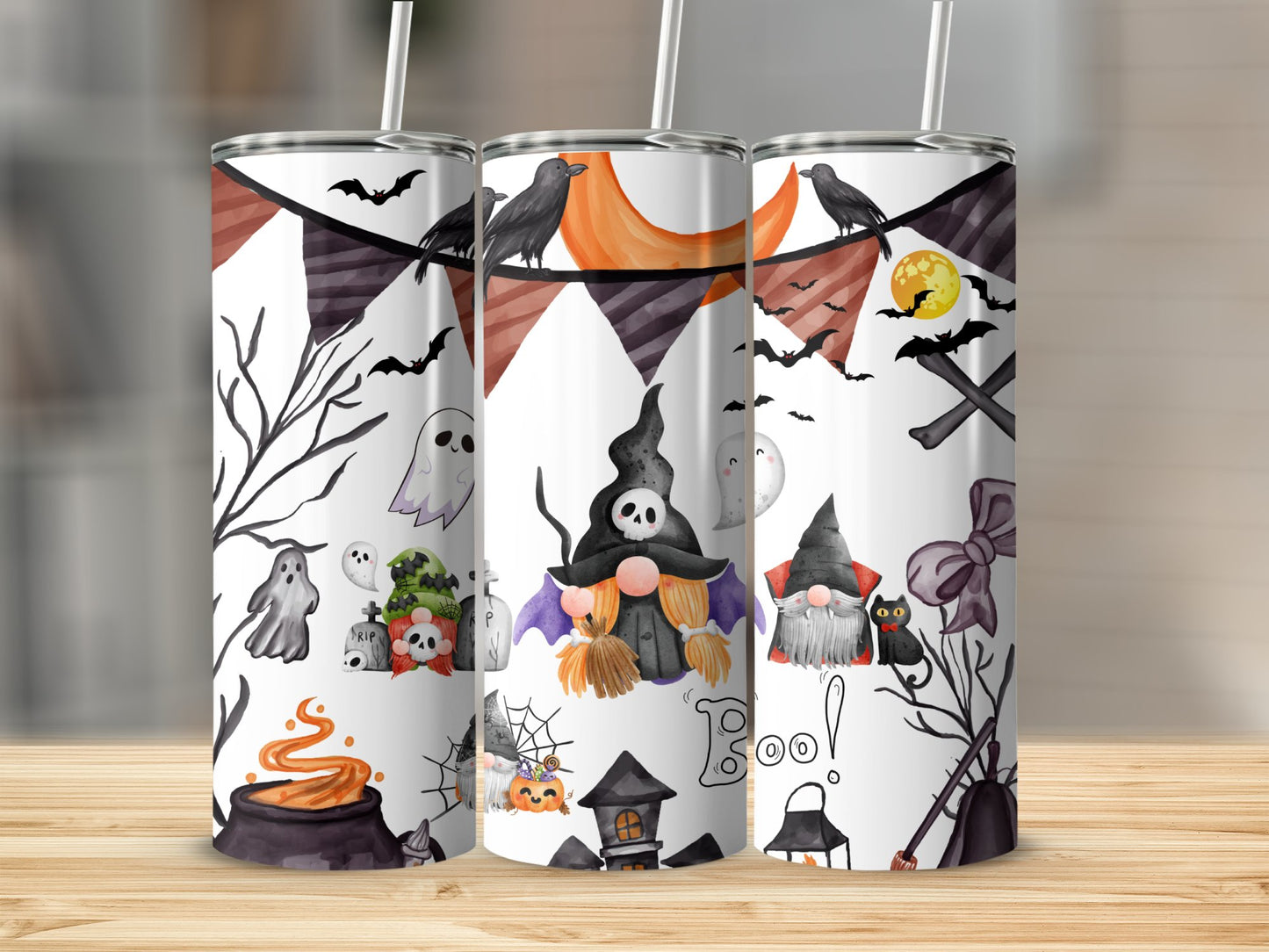 BOO (Halloween Tumblers)