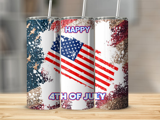 USA Flag Happy 4th July 91478 Tumbler