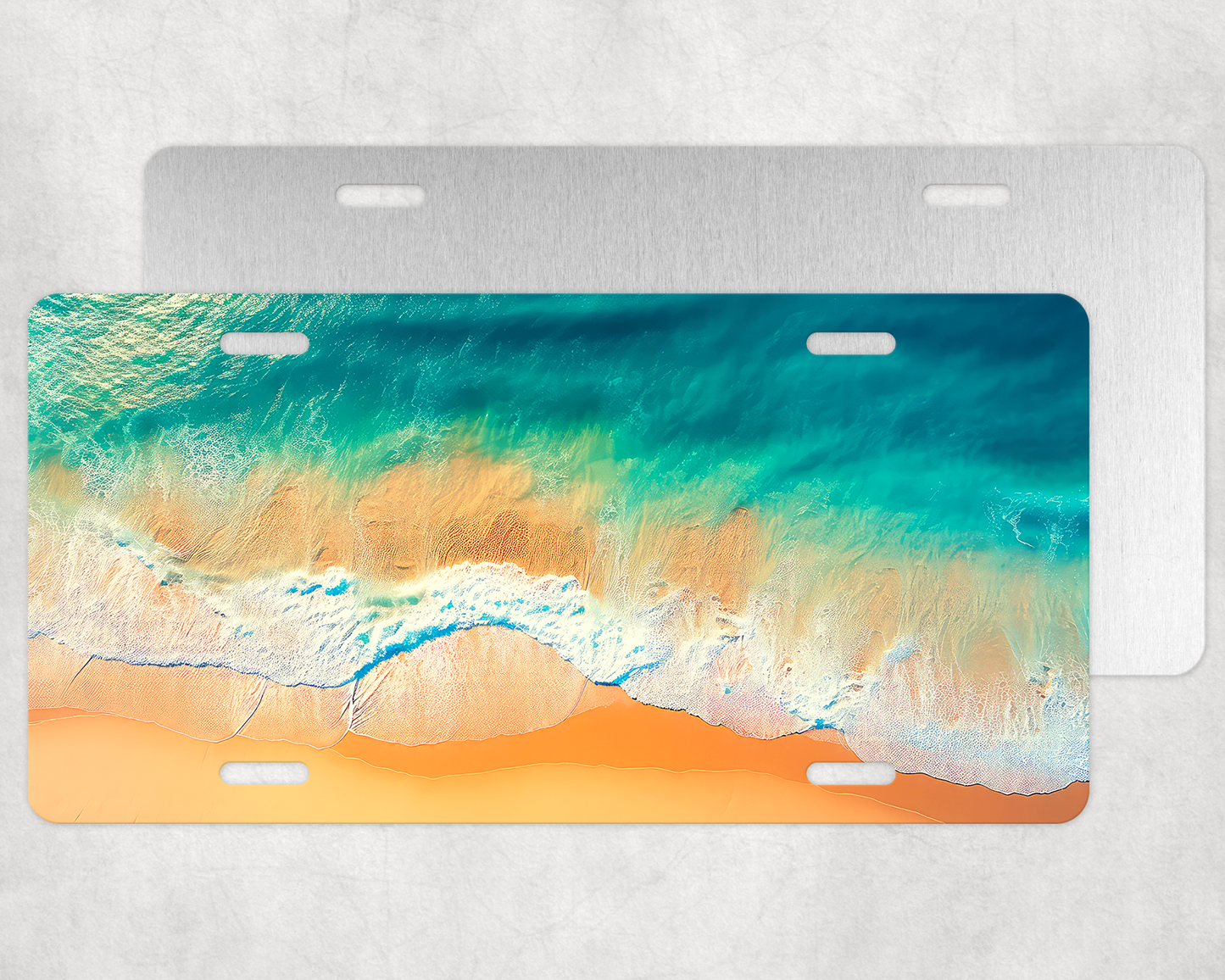 Beach Sublimation License Plate