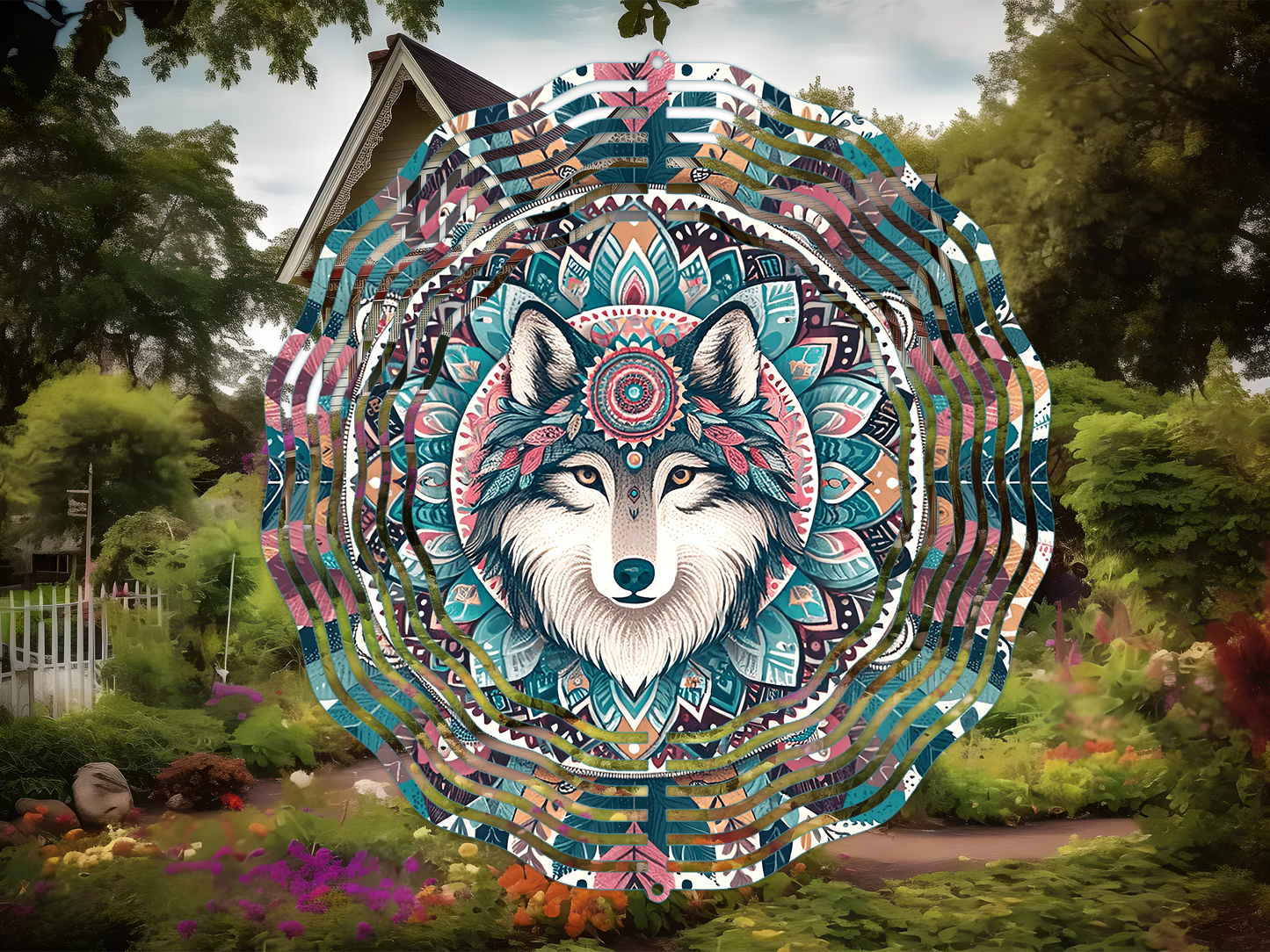 Boho Mandala Wind Spinner