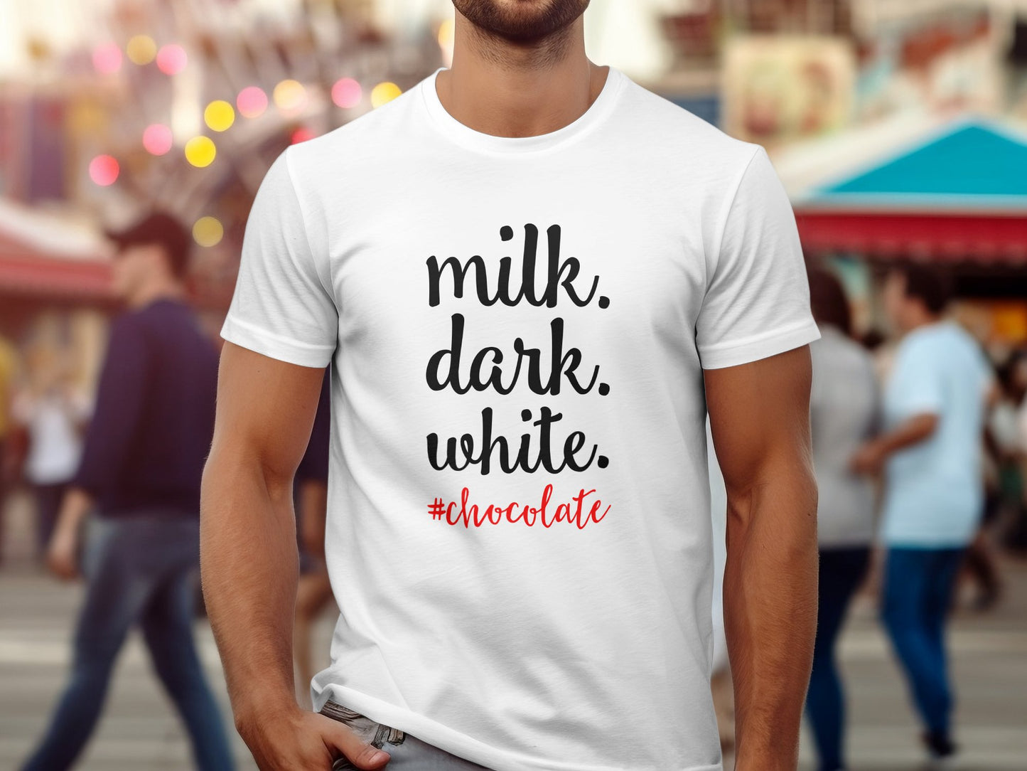 MILK DARK WHITE #CHOCOLATE (Valentine T-shirt)