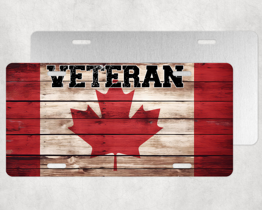 Canada Veteran License Plate