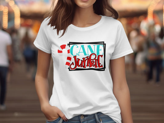 Cane Junkie (Christmas T-shirt)