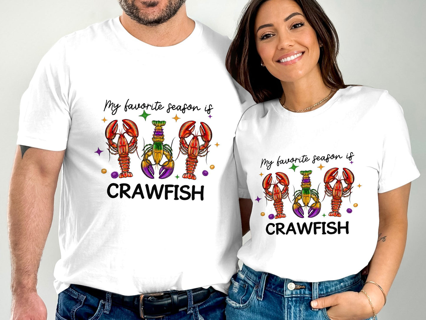 My favorite season is Crawfish Mardi Gras T-shirt