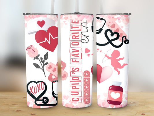 Cupids Favorite CNA (Valentine Tumbler)