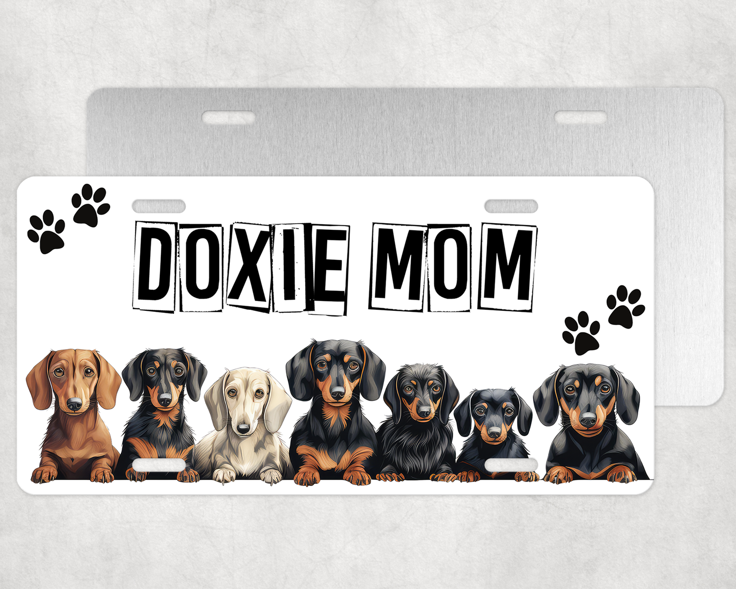 Doxie Mom License Plate