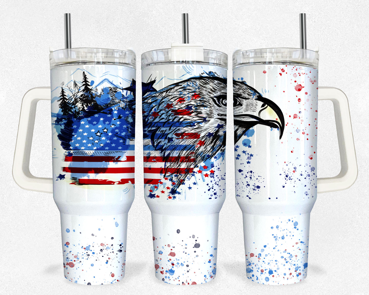 4th of July Eagle 91719 Tumbler