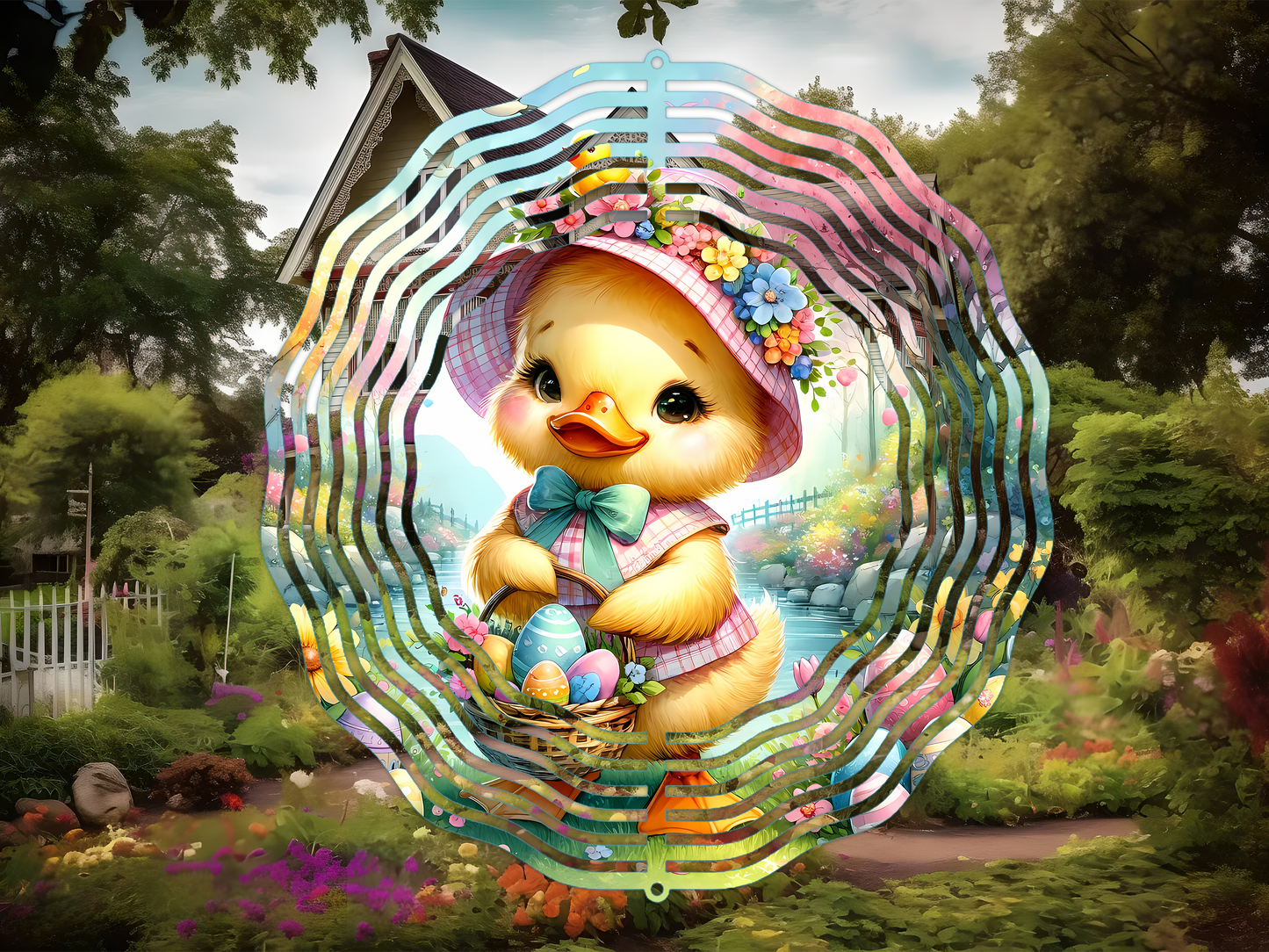 Easter Baby Chick Wind Spinner