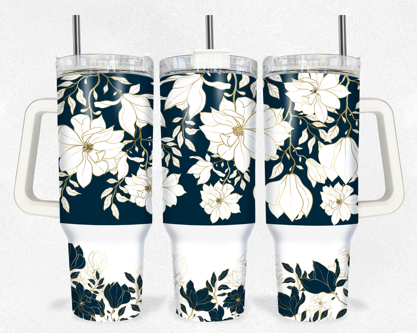 Flower Beauty 40 oz tumbler