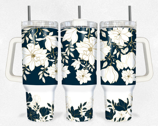 Flower Beauty 40 oz tumbler