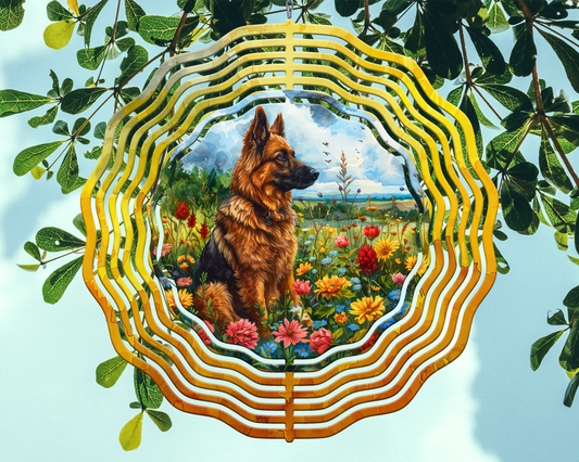 German Shepherd Wind Spinner