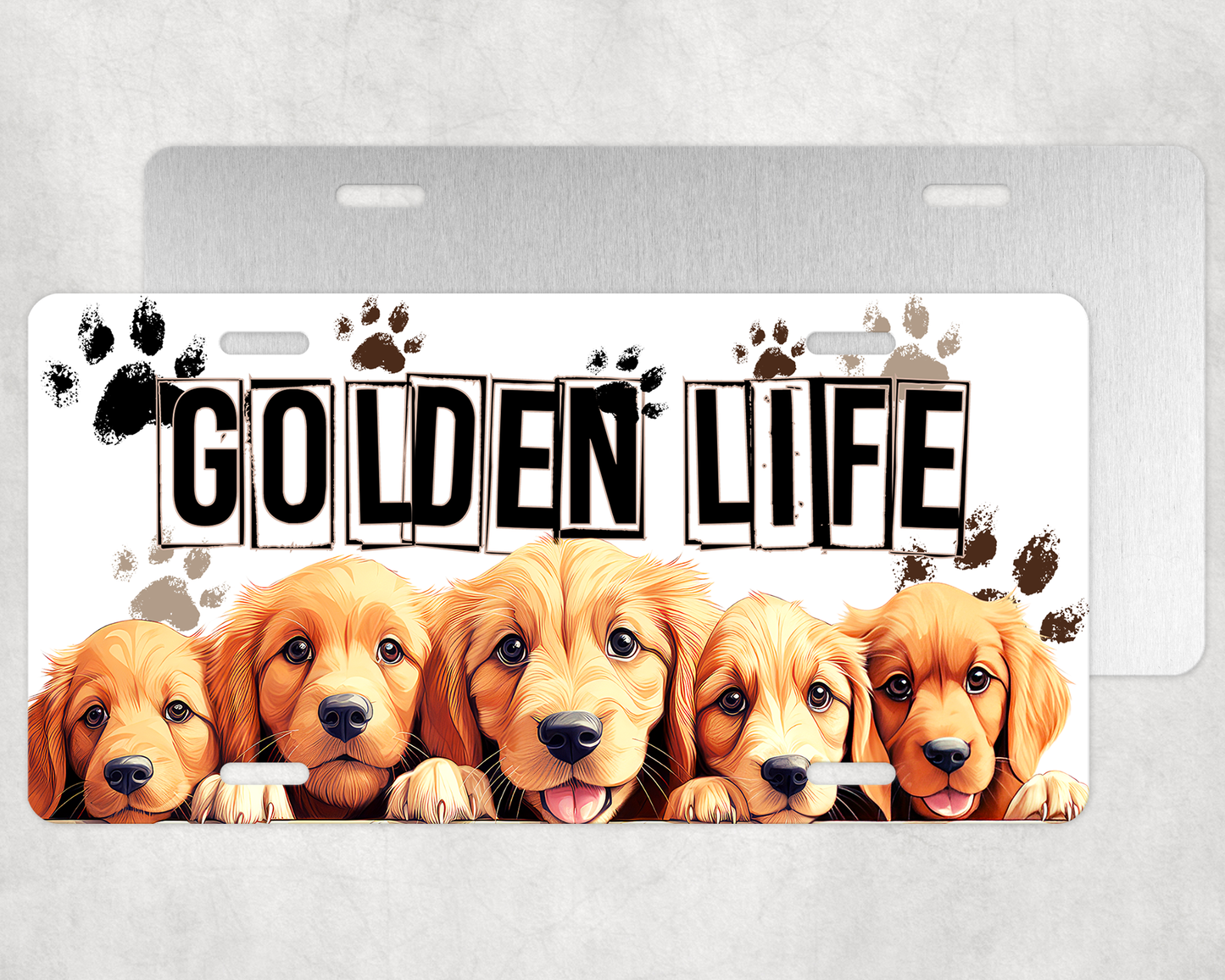 Golden Life License Plate