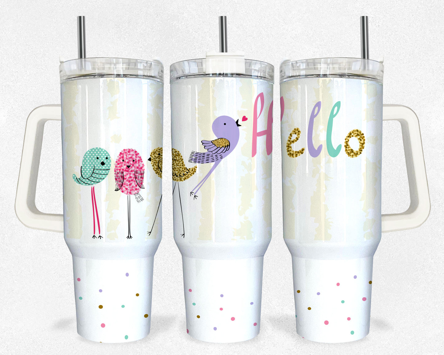 Hello---- 40 oz Tumbler