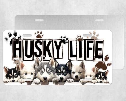 Husky Life License Plate