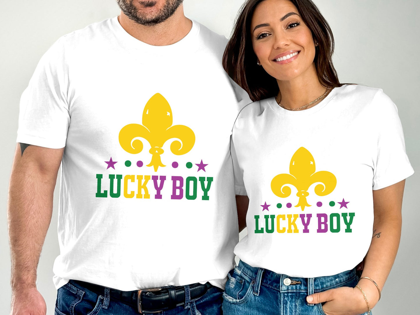 Lucky Boy Mardi Gras T-shirt