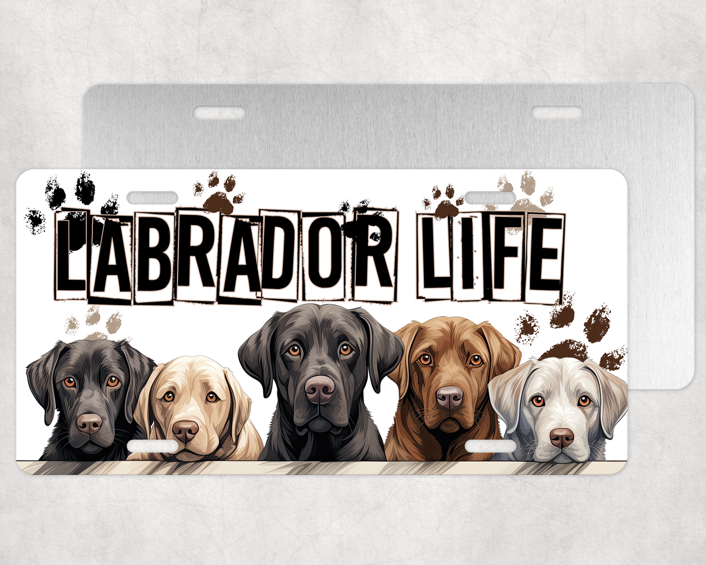 Labrador Life License Plate