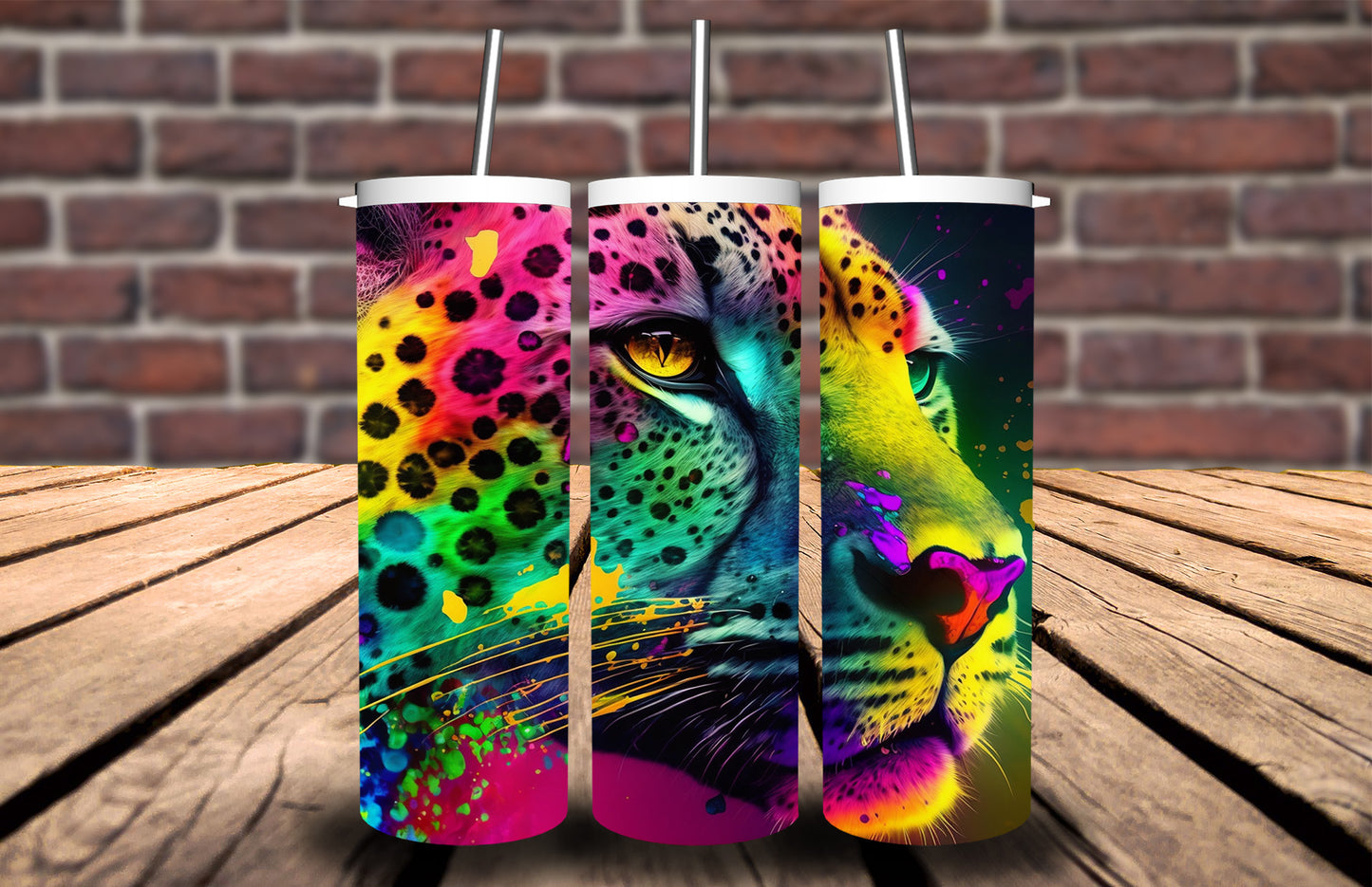 Leopard Neon Tumbler