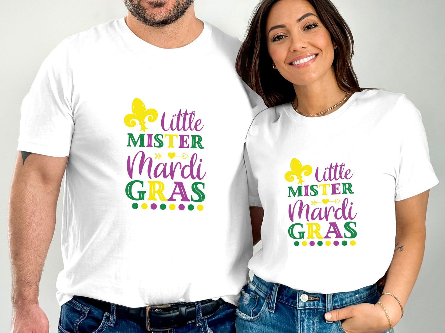 Little Mister Mardi Gras T-shirt