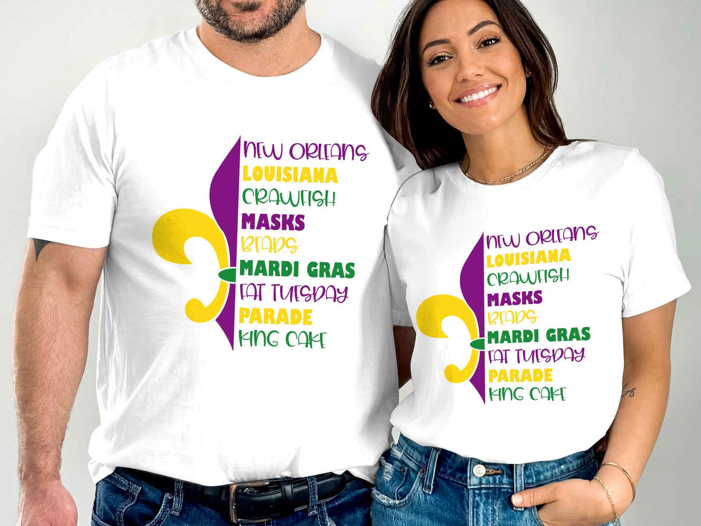Mardi Gras Words T-shirt
