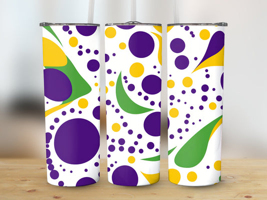 Mardi Pattern (Mardi Gras Tumbler)