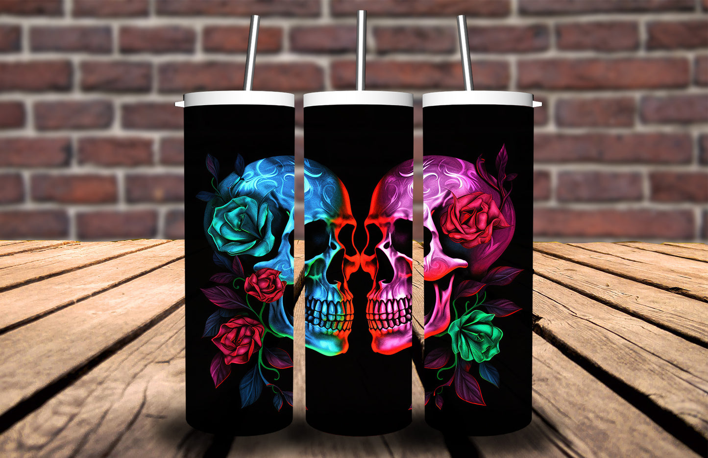 Neon Skull 90901 Tumbler