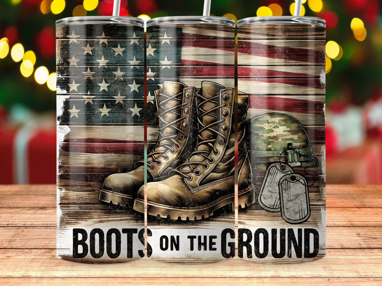 Patriotic Boots on the Ground Military (4th July Tumblers) 8371289