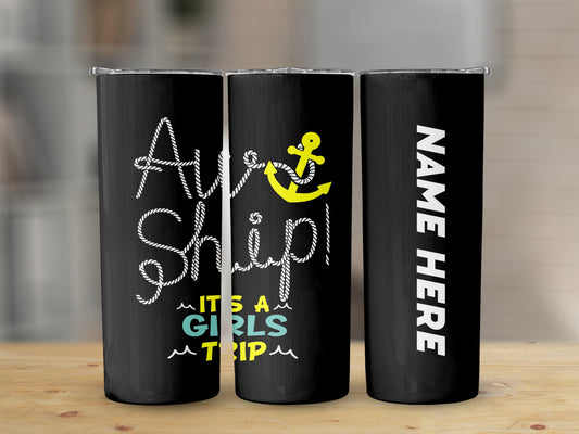 Adventure Awaits It's A Girls Trip Purple Tumblers 7894610