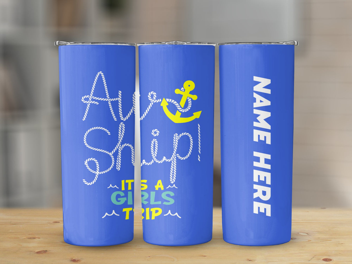 Adventure Awaits It's A Girls Trip Purple Tumblers 7894610