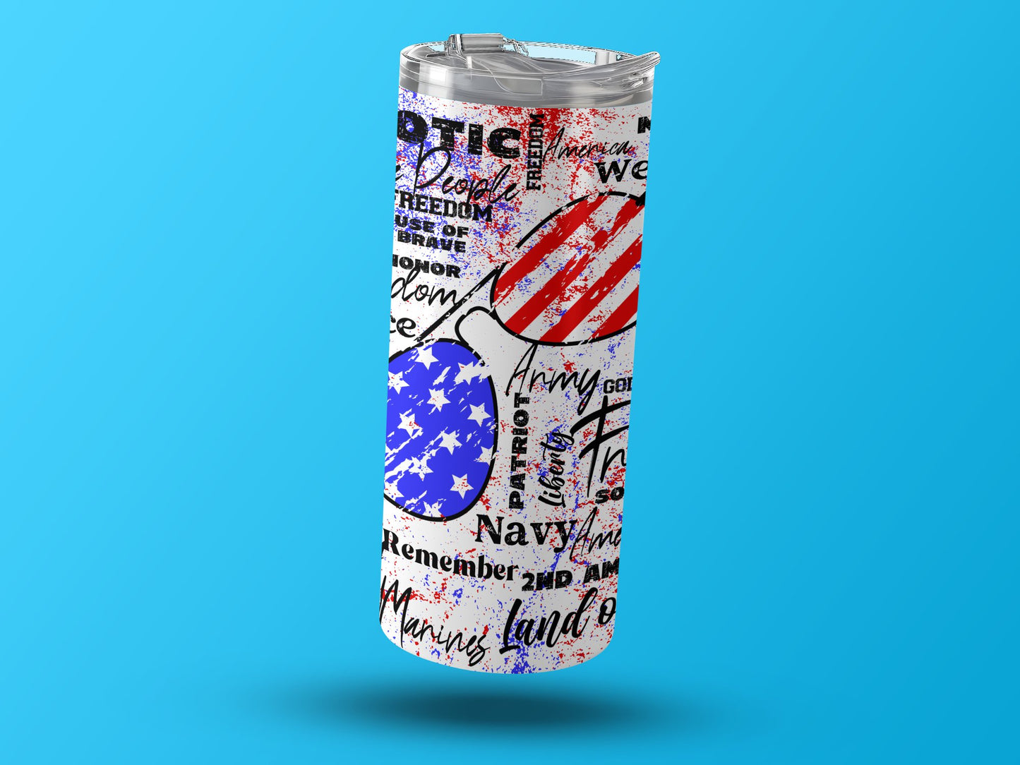 Patriotic USA Theme with Liberty and Freedom (4th July Tumblers) 8371299