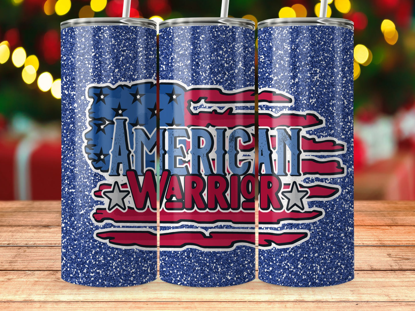 Patriotic American Warrior Star-Spangled (4th July Tumblers) 8371610