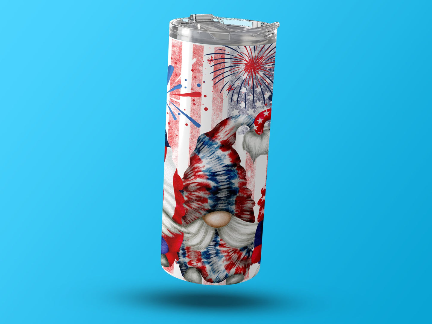 Patriotic Gnomes with Fireworks (4th July Tumblers) 8371274