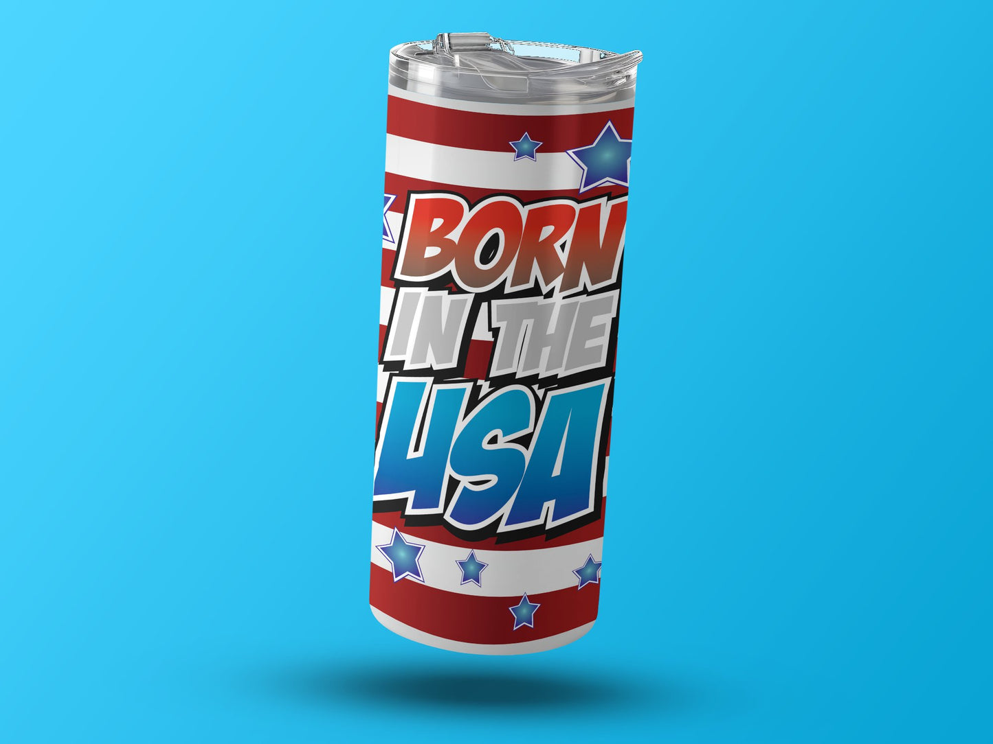 Patriotic Born in the USA Star-Spangled (4th July Tumblers) 8371288