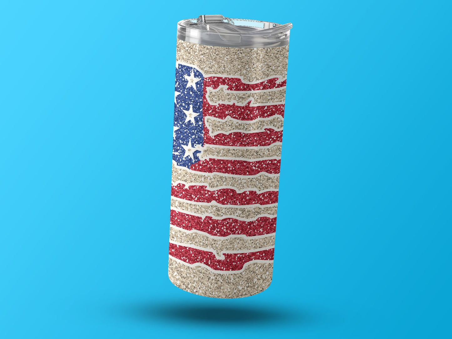 Patriotic American Flag Distressed (4th July Tumblers) 8371613