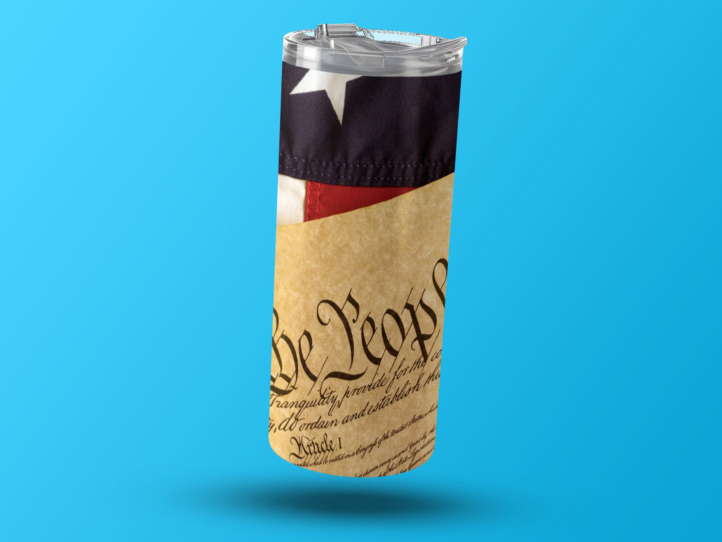 Patriotic American Flag and Constitution (4th July Tumblers) 8371295