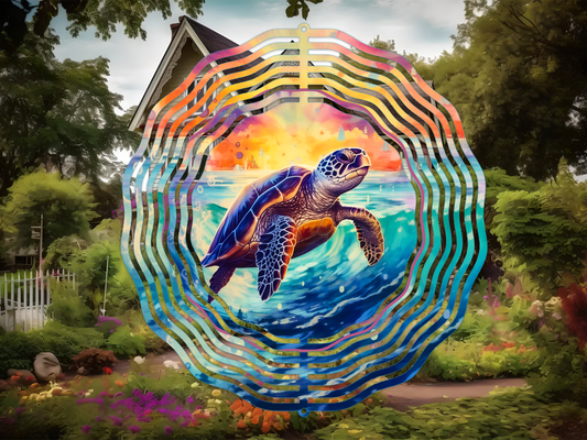 Sea Turtle 1 Wind Spinner