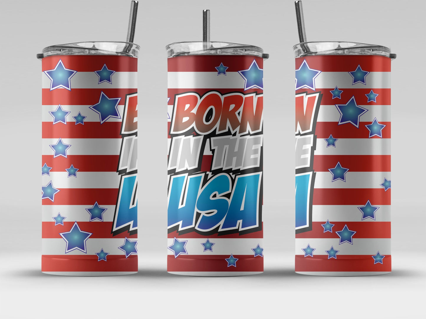 Patriotic Born in the USA Star-Spangled (4th July Tumblers) 8371288