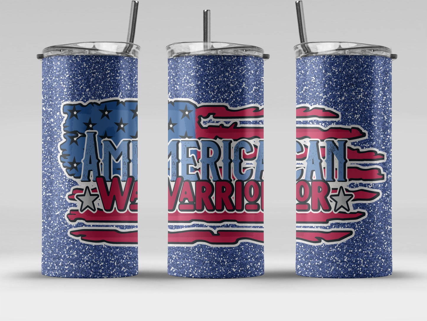 Patriotic American Warrior Star-Spangled (4th July Tumblers) 8371610