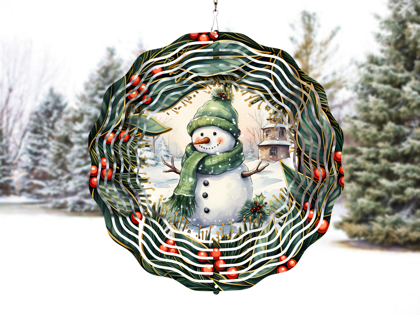 Snowman Wind Spinner