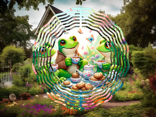 Spring Frog Wind Spinner