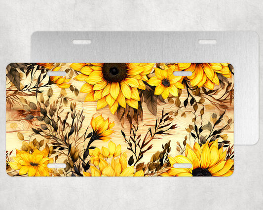 Sunflower License Plate